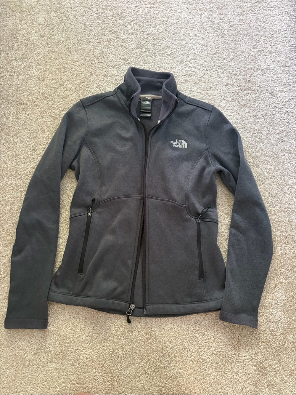 The North Face Women's Dark Gray Full-Zip Fleece Jacket